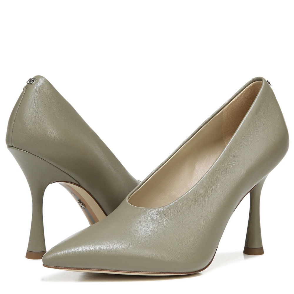 2 pairs Sam Edelman HILTON POINTED TOE HEEL Green and Yellow